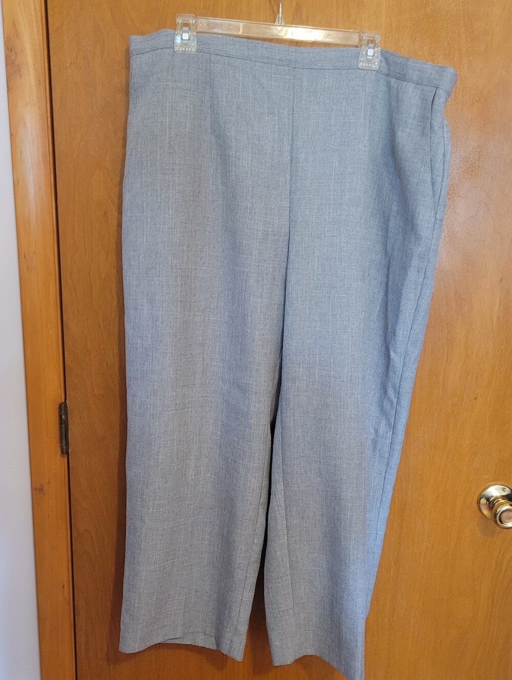 Alfred Dunner Gray Pull-On Pants, Size 22W